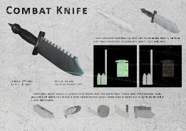 Combat Knife Production Spread